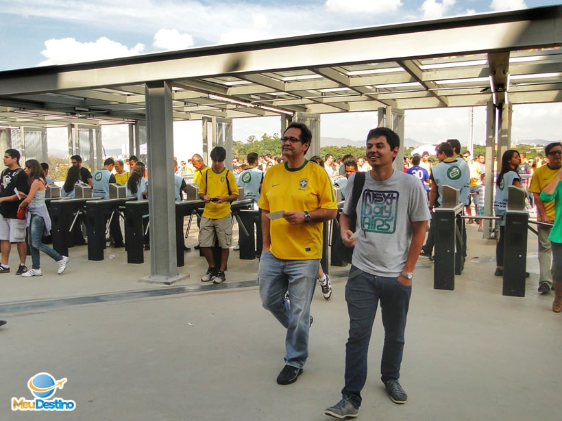 Entrada do estádio