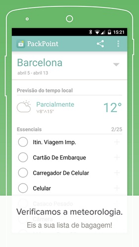 Pack Point - Aplicativos para Viajantes
