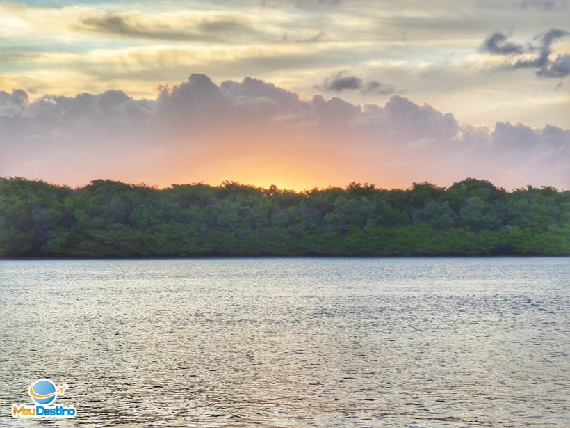 Por do Sol no Rio Vaza Barris