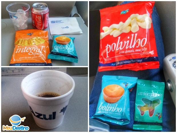 Serviço de bordo da Azul Linhas Aéreas