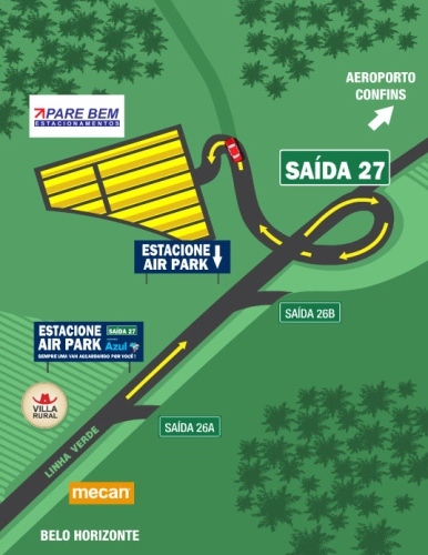 Mapa Pare Bem Estacionamentos