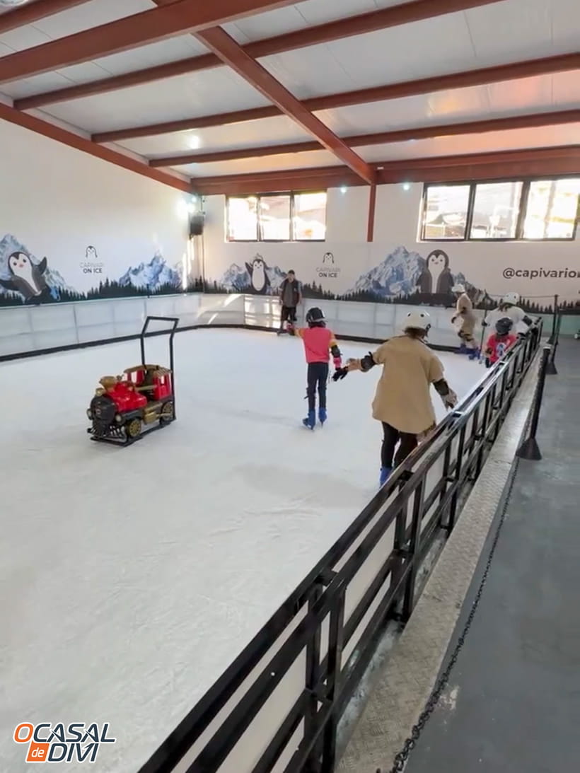 Pista de Patinação no Gelo - Parque Capivari - Campos do Jordão-SP