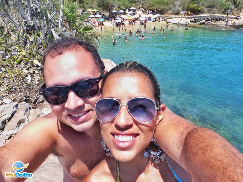 André Morato e Kalidia Silva nas Praias da Azeda e Azedinha