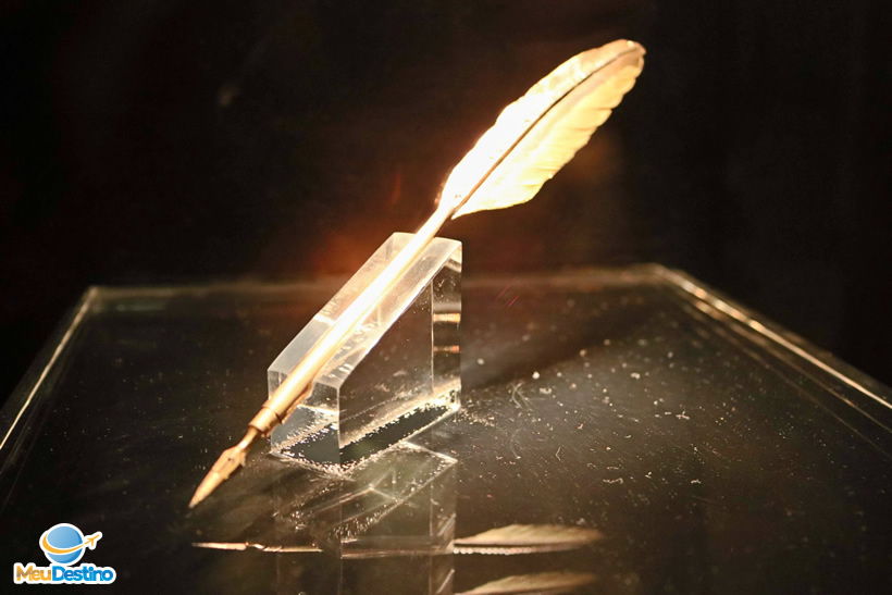 Pena usada para assinar a Lei Áurea - Museu Imperial - Petrópolis-RJ