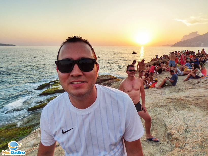 Por do Sol na Pedra do Arpoador - Rio de Janeiro-RJ