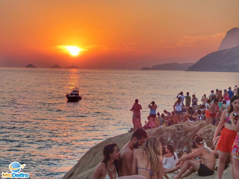 Por do Sol na Pedra do Arpoador - Rio de Janeiro-RJ