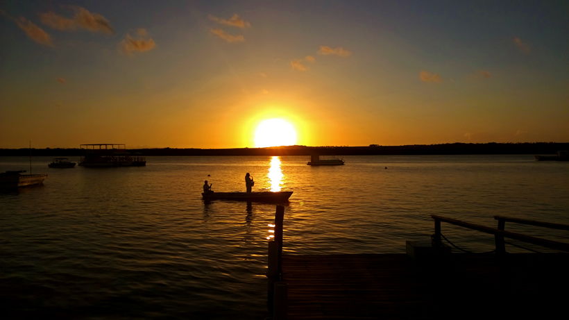 Por do Sol na Praia do Jacaré