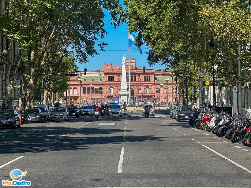 Casa Rosada e Avenida de Mayo - Centro de Buenos Aires - Argentina