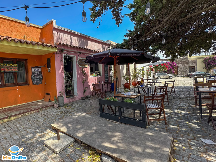 Ruas de Colônia do Sacramento no Uruguai