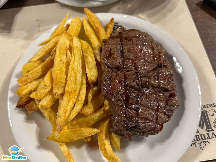 Bife de Chorizo - Restaurante Santos Manjares - Buenos Aires - Argentina