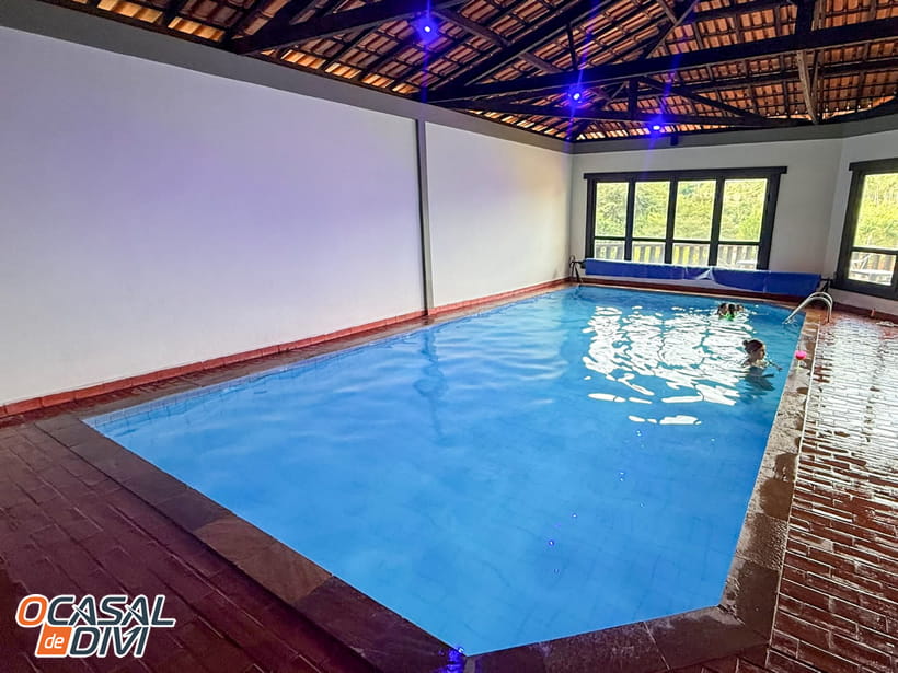 Piscina aquecida - Hotel Fazenda Álamo - Campo Belo - Minas Gerais