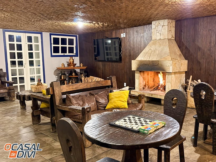 Sala de Estar - Hotel Fazenda Álamo - Campo Belo - Minas Gerais